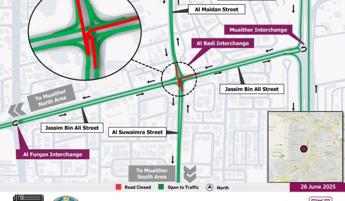 Al Badi Interchange to Temporarily Close for One Month Starting July